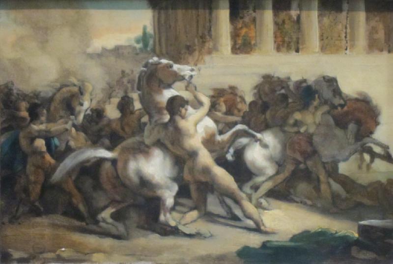 Ferdinand Hodler Race of the Riderless Horses oil painting picture